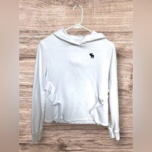 Abercrombie Kids White Ruffle Hoodie Girl’s Size 11/12